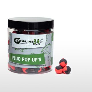 Carpline24 - Two Tone Fluo Pop Ups - Schwarz / Rot 12 mm Knoblauch