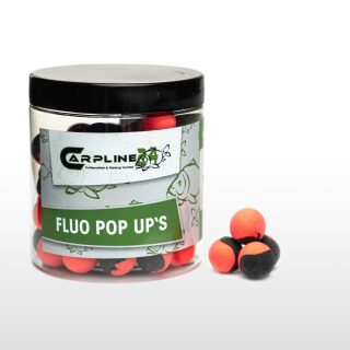 Carpline24 - Two Tone Fluo Pop Ups - Schwarz / Rot 16 mm Neutral / ohne Flavour