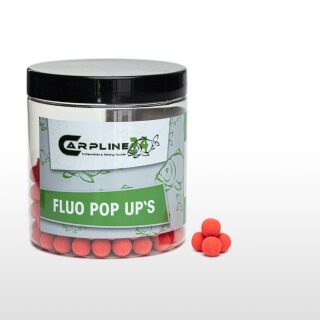 Carpline24 - Mini Fluo Pop Ups - Rot Erdbeere