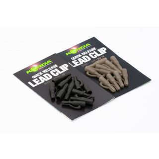 Korda Quick Release Lead Clips Gravel / Clay