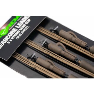 Korda Leadcore Leader Lead Clip Weed / Silt - 1m