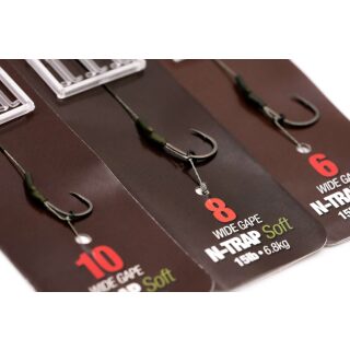 Korda N-Trap DF Rig Wide Gape Barbless 2 - 30lb