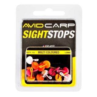 Avid Carp Sight Stops Mega Floating - Multi Coulored Long