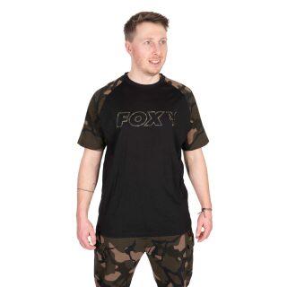 Fox - Black/Camo Outline T-Shirt - M