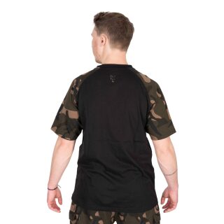 Fox - Black/Camo Outline T-Shirt -XL