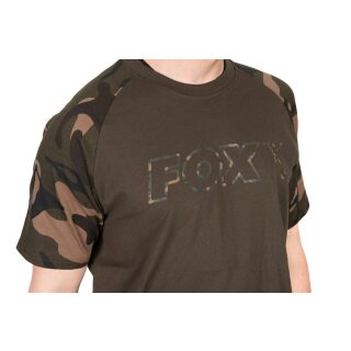 Fox - Khaki/Camo Outline T-Shirt - M