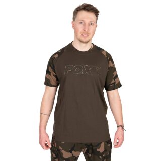 Fox - Khaki/Camo Outline T-Shirt - L