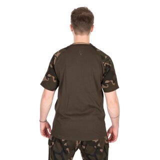 Fox - Khaki/Camo Outline T-Shirt - 3XL