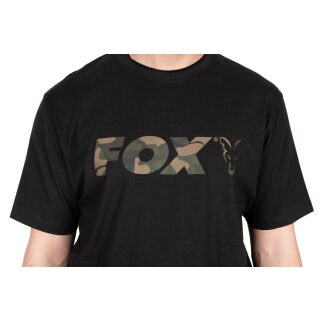 Fox - Black/Camo Logo T-Shirt - L