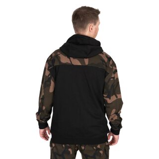 Fox - LW BLack/Camo Split Zip Hoody - L