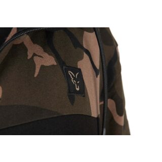 Fox - LW BLack/Camo Split Zip Hoody - XL