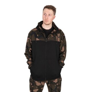 Fox - LW BLack/Camo Split Zip Hoody - 2XL