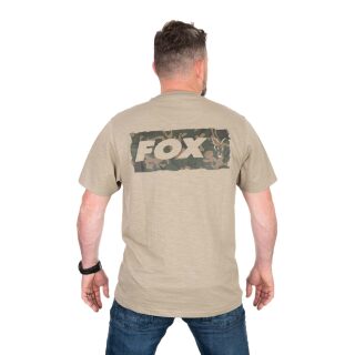 Fox - Ltd LW Khaki Large Print T-Shirt - S