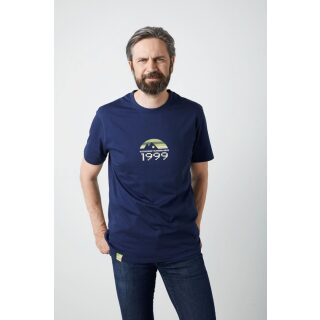 Geoff Anderson - Organic T-Shirt Retro - navy/blau