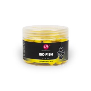 Mainline ISO Fish Fluoro Dumbell Wafters - 12 x 15mm - Yellow