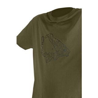 Avid Carp Icon T-Shirt khaki - XL