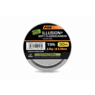 Fox - Illusion Fluorocarbon Soft Hooklink Naturals Green - 30m