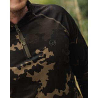 Korda Kool UPF Zip Jersey Dark Kamo