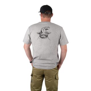 Black Cat - Grey Marl T-Shirt