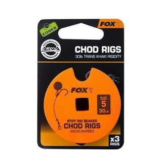 Fox - 25lb, Size 7 Standard Chod Rig Barbed